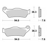 Гальмівні колодки SBS High Performance Brake Pads, Sinter 671H.LS
